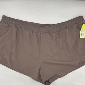All in Motion Running Shorts in Dark Brown